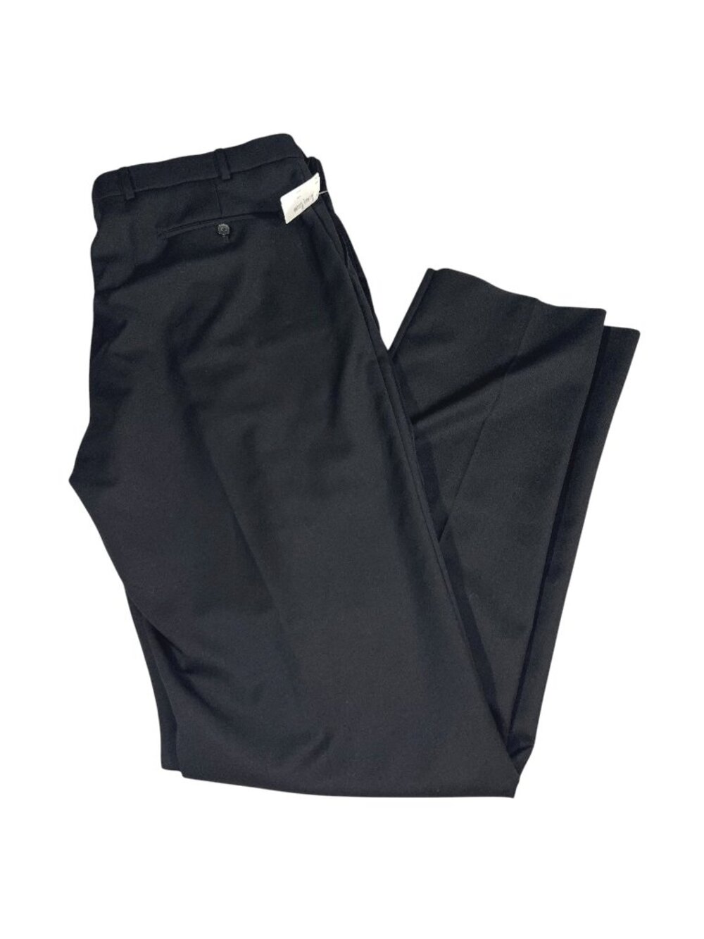 Neiman Marcus Mens Black Flat Front Wool Super 120's Dress Pants 42x38 NWT $225